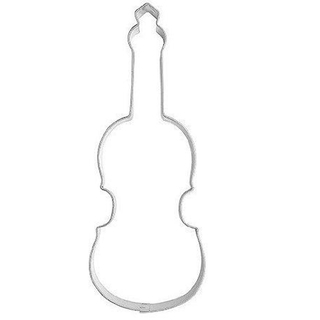 Ausstecher Geige Violine Bratsche Keksausstecher Pltzchenform, 6 cm, Edelstahl
