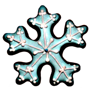 Ausstecher Eiskristall Schneeflocke mittel Keksausstecher Pltzchenform, ca. 6 cm, Edelstahl rostfrei