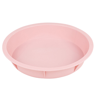 Backform  ca 26 cm rosa Rundform Kuchenform rund, hochwertiges lebensmittelechtes Silikon