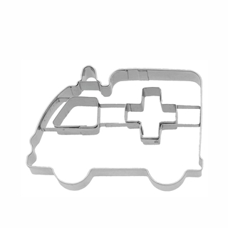Ausstecher Krankenwagen Keksausstecher Pltzchenform, Edelstahl rostfrei, 8 cm