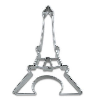 Ausstecher Eiffelturm mit Prgung Keksausstecher Pltzchenform, Edelstahl rostfrei, ca. 8.5 cm