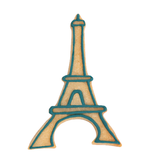 Ausstecher Eiffelturm mit Prgung Keksausstecher Pltzchenform, Edelstahl rostfrei, ca. 8.5 cm