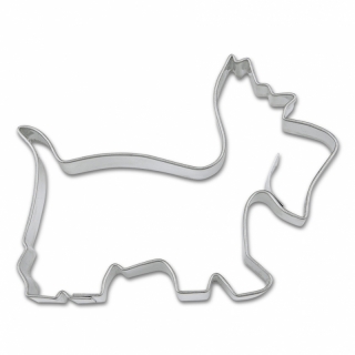 Ausstecher Hund Westie Keksausstecher Plätzchenform, 7 cm, Edelstahl
