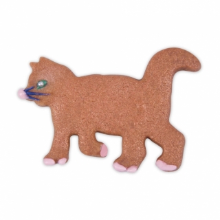 Ausstecher Katze mit Prägung Keksausstecher Plätzchenform, ca. 6.5 cm, Edelstahl, rostfrei