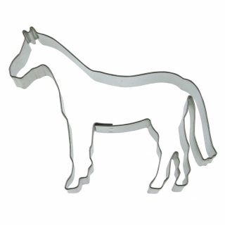 Ausstecher Pferd edles Ross Zebra Keksausstecher Plätzchenform, ca. 8 cm, Edelstahl rostfrei