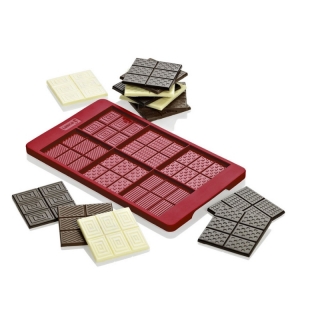 Lurch Flexiform Schokolade Schokoladentäfelchen Schokoladentafel klein 120x205mm rubyL