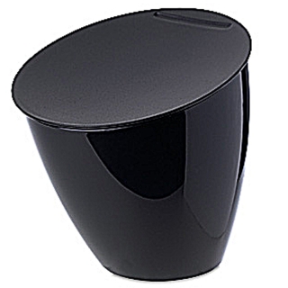 Mepal Abfallbehälter titanium Tischabfalleimer Tischrestebehälter Calypso, Kunststoff