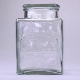 Vorratsglas Vorratsdose Aufbewahrungsdose  Bonbonglas, mit Relief Maxwell & Williams, XL ca 2.5 l Glas