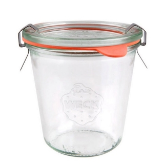 Weck Mini-Sturzglas  Schale mit Ring und zwei Klammern, 200 ml (RR 80) , Form 751