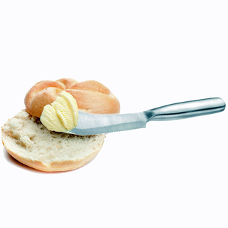Frühstücksmesser Brötchenmesser Brotzeitmesser, Edelstahl, ca. 22 x 3 cm