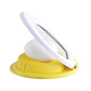 Eierschneider, Kunststoff, weiß/gelb