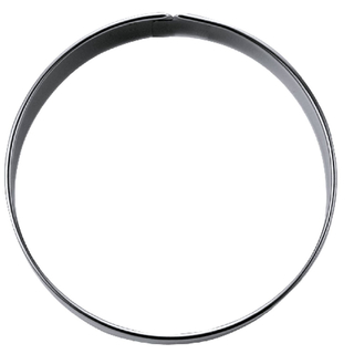 Ausstecher Ring Kreis 6 Keksausstecher Plätzchenform, Edelstahl rostfrei, ca. Ø 6 cm