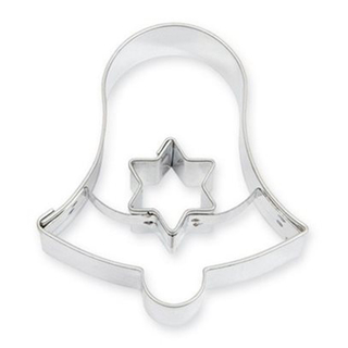 Ausstecher Ausstecherset Linzer Glocke mit Stern + Glocke, 2 teilig, 4.5 cm, Edelstahl