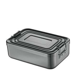 Küchenprofi Metalllunchbox anthrazit, klein, inkl. Trennsteg