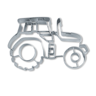 Ausstecher Traktor mit Prägung Keksausstecher Plätzchenform, ca. 7.5 cm, Edelstahl, rostfrei