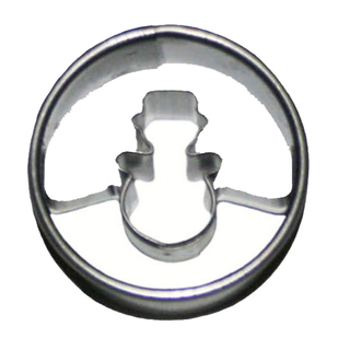 Ausstecher Ausstecherset Linzer Ring glatt mit Innen-Schneemann+ Ring glatt , 2 teilig, ca. 3 cm Edelstahl, rostfrei