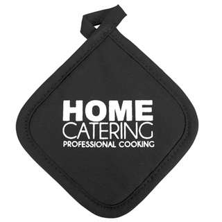 Topflappen Home Catering, schwarz, ca. 20 cm