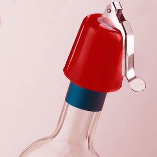 Flaschenverschluss Glockenverschluss Sektverschluss Weinverschluss, Kunststoff, rot