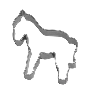 Ausstecher Pferd Keksausstecher Plätzchenform, 6 cm, Edelstahl