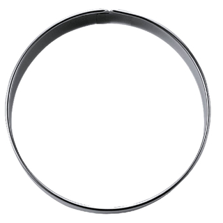 Ausstecher Ring Kreis 4 Keksausstecher Plätzchenform, Edelstahl rostfrei, ca. Ø 4 cm