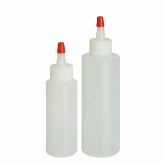 Dekorierflaschen Garnierflaschen Dekoriertuben, 2-teilig, groß ca. 120 ml, klein ca. 60 ml, Kunststoff transparent