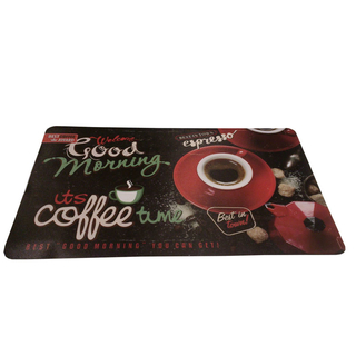 Platzset Platzdeckchen Platzmattte, Espresso - Good Morning Its Coffee Time, ca. 43.5 x 28.5 cm, 1 Stück