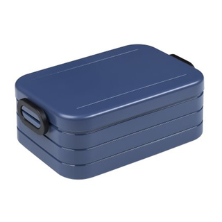 Mepal Lunchbox M/klein nordic denim, Brotdose Schnittenbox Schuldose Midi, Kunststoff, Volumen ca. 900ml, nordic denim