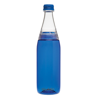 Trinkflasche FRESCO Outdoorflasche Wasserflasche kohlensäurefreundlich auslaufsicher mit abschraubbarem Flaschenhals, BPA-freier Kunststoff, ca. 0.7 l, ca. Ø 7 x 27 cm blau