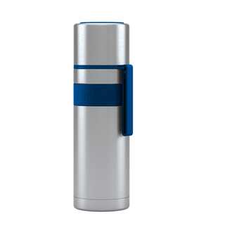 Isolierflasche Thermoflasche Trinkflasche HEET, doppelwandig Edelstahl, 100% Auslaufsicher, ca. Ø 7 x 24 cm, ca. 510 ml, nachtblau