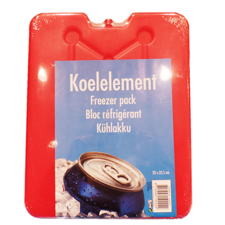 extra großer Kühlakku Kühlelement Kühlplatte XL, Kunststoff gefüllt, ca. 32 x 25.5 x 1 cm, in blau oder rot, 1 Stück