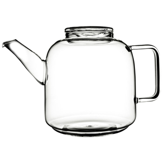 Teekanne Kaffeekanne Glaskanne, hochwertiges hitzebeständiges Borosilikatglas, ca. 22 x 14 x 15.5 cm, Volumen ca. 1.5 l