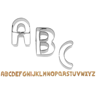Buchstaben-Ausstechformen ABC »A-Z«, 2,5 cm