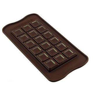 Schokoladenform Schokoladentafelform Schokoform Wrfel, 100 % lebensmittelechtes Silikon