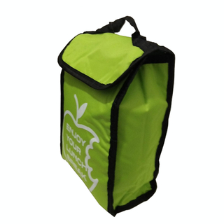 Kühltasche klein, Picknicktasche Isoliertasche, Polyester/Isoliermaterial, ca. 18 x 7 x 26 cm, grün