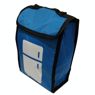 Kühltasche klein, Picknicktasche Isoliertasche, Polyester/Isoliermaterial, ca. 18 x 7 x 26 cm, blau