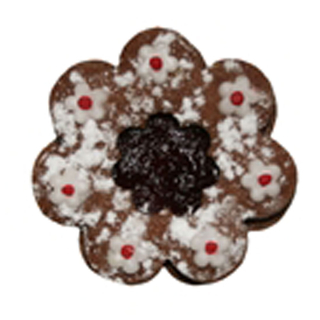Ausstecher Ausstecherset Linzer Blume mit Mini-Blume + Blume &ndash; groß, 2 teilig, ca. 4.7 cm, Edelstahl rostfrei