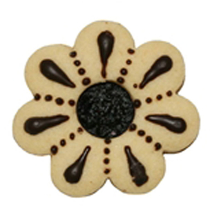 Ausstecher Ausstecherset Linzer Blume mit Ring klein + Blume &ndash; groß , 2 teilig, ca. 4.7 cm, Edelstahl rostfrei