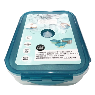Aufbewahrungsdose Vorratsdose Mikrowellendose, hochwertiger Kunststoff - BPA frei, ca. 23 x 16 x 6.5 cm, Volumen ca. 1.2 l