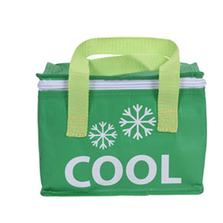 Kühltasche COOL 4 l grün, Picknicktasche Isoliertasche Lunchbag, Polypropylen/Isoliermaterial, ca. 20 x 13 x 15 cm, ca. 4 l, grün