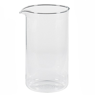 Ersatzglas für Kaffeebereiter Pressfilterkanne French Press, ca. 1 l / 8 Tassen, Ø 9,5 cm, H 17,5 cm