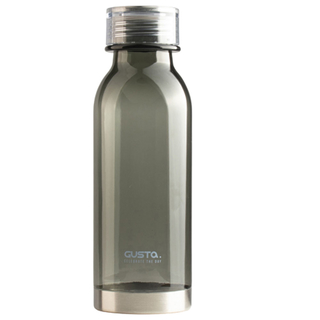 Trinkflasche Wasserflasche Outdoorflasche, 100% auslaufsicher, Kunststoff/Edelstahl, ca. Ø 6.6 x 20.5 cm, Volumen ca. 510 ml, grau