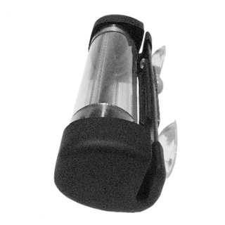 Kühlschrankthermometer Gefrierschrankthermometer Küchenthermometer mit Saugnäpfen, Kunststoff, Edelstahl, ca. 15 cm, schwarz