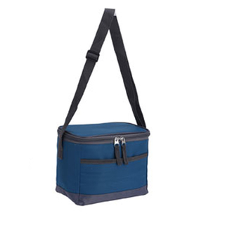 Kühltasche modern, Picknicktasche Isoliertasche, Polyester/Isoliermaterial, ca. 22 x 14 x 18 cm, ca. 5 l, blau