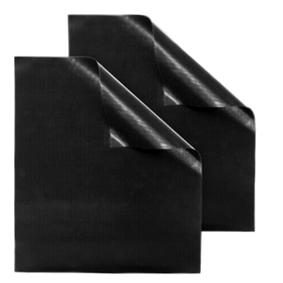 Grillmatte Bratmatte Backofenmatte, 2 Stück, Teflon, ca. 40 x 33 cm, hitzebeständig, schwarz