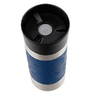 Isolierbecher Thermobecher Thermoflasche, Edelstahl &ndash; rostfrei, 100% auslaufsicher, ca. Ø 8 x 19 cm, Volumen ca. 360 ml, dunkelblau