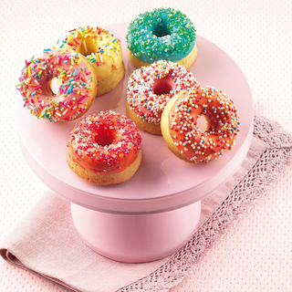 Backform Donuts klein, Motivbackform, 15er, Silikon,  4 cm, trerrakotta