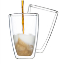 Thermoglas Kaffeeglas Latte Macchiato-Glas, 2er Set,...