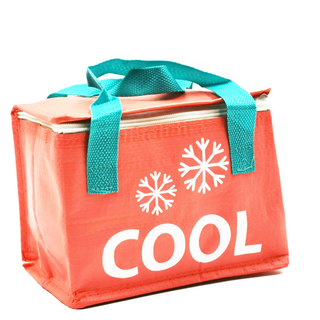 Kühltasche COOL Picknicktasche Isoliertasche Lunchbag, Polypropylen/Isoliermaterial, ca. 20 x 13 x 15 cm, ca. 4 l, pink