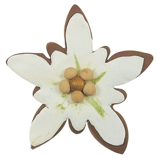 Ausstecher Blume Edelweiss Schneeflocke Keksausstecher Plätzchenform, Edelstahl rostfrei, ca. 4.5 cm