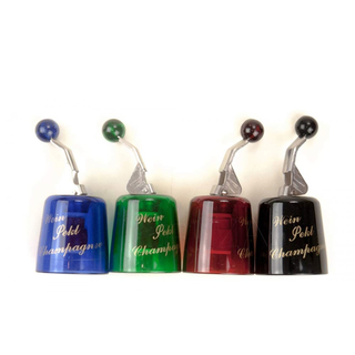 Flaschenverschluss Glockenverschluss Sektverschluss Weinverschluss, Kunststoff, farbig